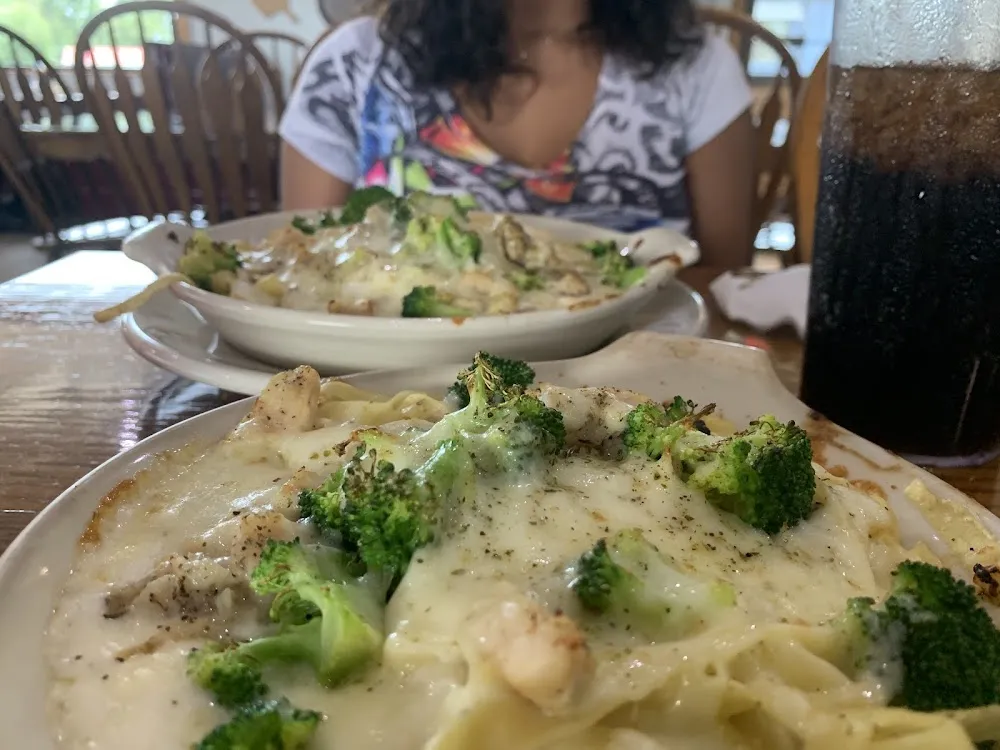 Chicken Fettuccine Alfredo with Broccoli